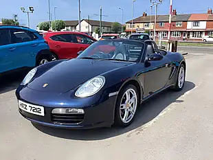 Used 2008 Porsche Boxster 987 Black Leather Blue - Interior and Exterior details 2