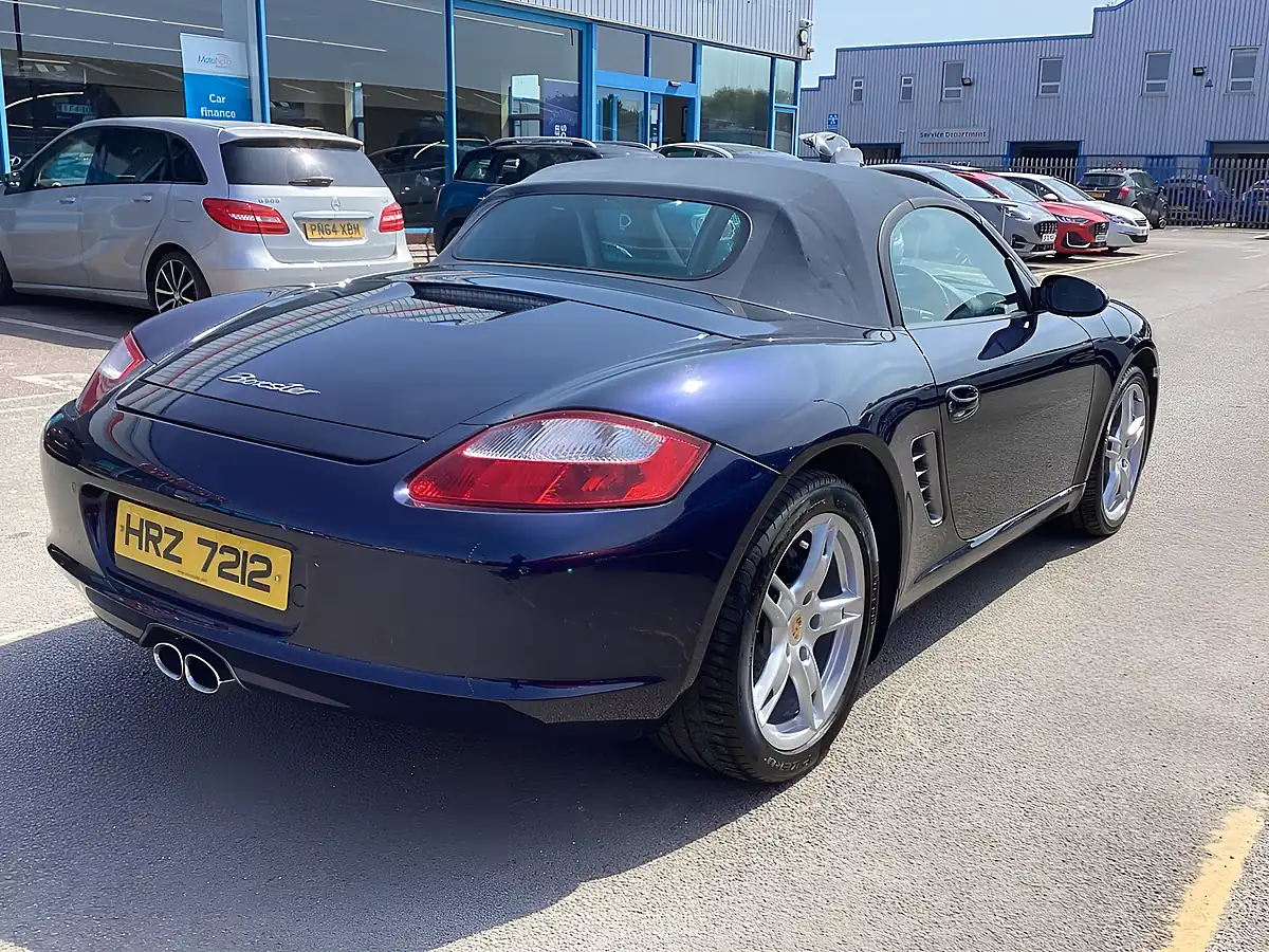 Used 2008 Porsche Boxster 987 Black Leather Blue - Interior and Exterior details 3
