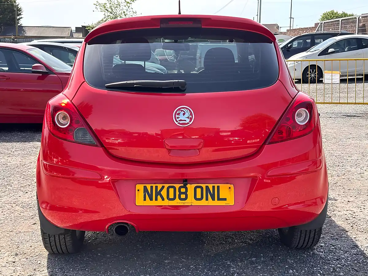 Used 2008 Vauxhall Corsa Sxi Red - Interior and Exterior details 6