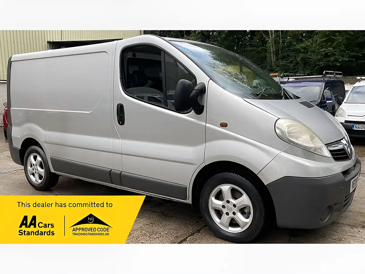 Used 2008 Vauxhall Vivaro Panel Van L1 Silver - Front View