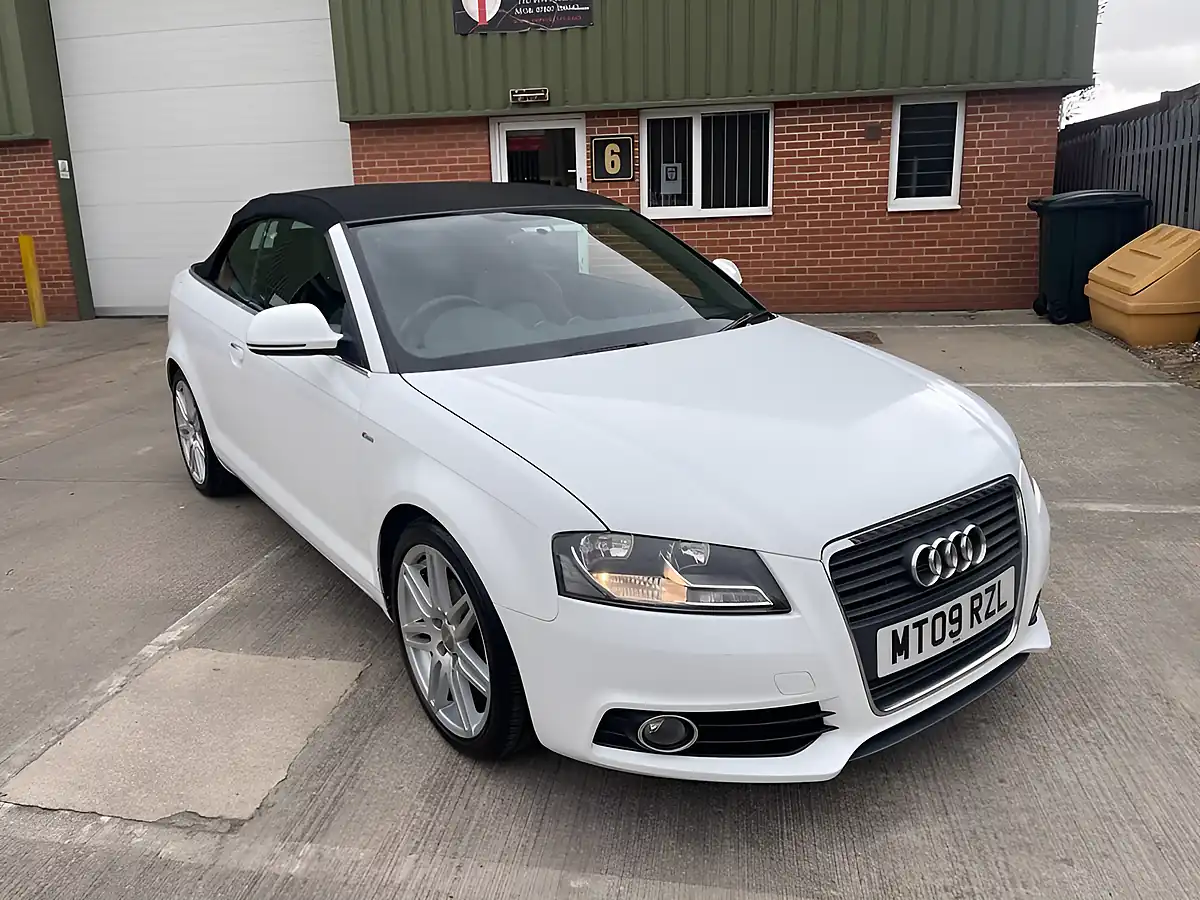 Used 2009 Audi A3 Cabriolet S Line White - Front View