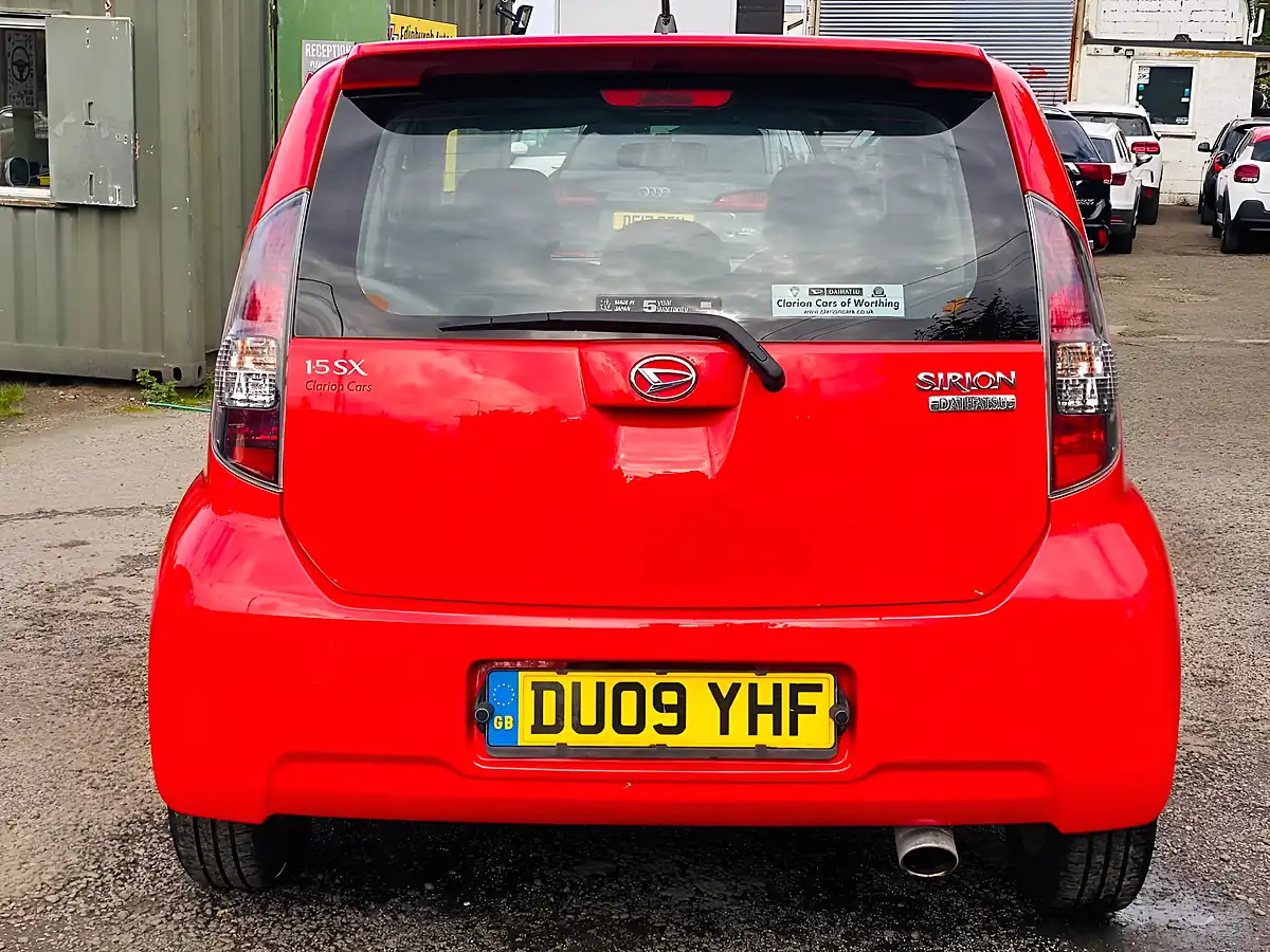 Used 2009 Daihatsu Sirion Sx Red - Interior and Exterior details 9