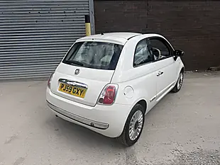 Used 2009 Fiat 500 Lounge White - Interior and Exterior details 12