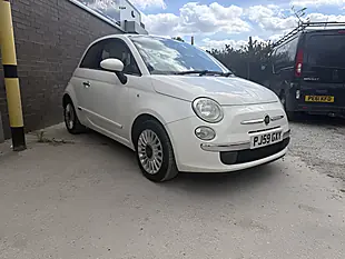 Used 2009 Fiat 500 Lounge White - Interior and Exterior details 2