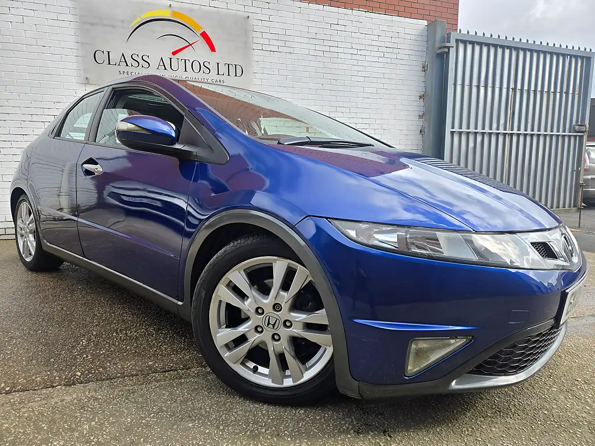 Used 2009 Honda Civic Ex Blue - Front View