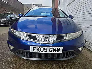 Used 2009 Honda Civic Ex Blue - Interior and Exterior details 2
