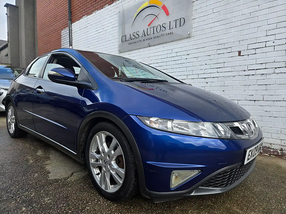 Used 2009 Honda Civic Ex Blue - Interior and Exterior details 5