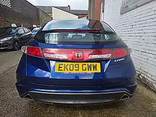 Used 2009 Honda Civic Ex Blue - Interior and Exterior details 7