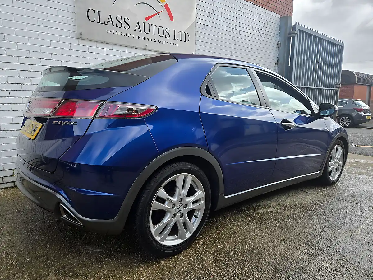 Used 2009 Honda Civic Ex Blue - Interior and Exterior details 9