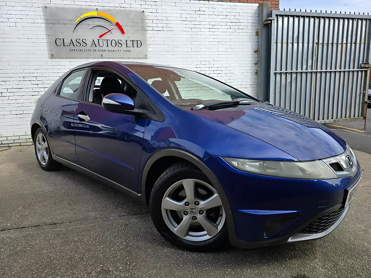Used 2009 Honda Civic Se Blue - Front View