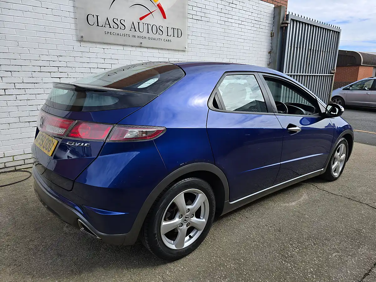 Used 2009 Honda Civic Se Blue - Interior and Exterior details 11