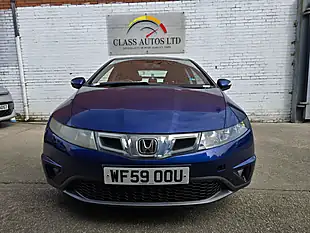 Used 2009 Honda Civic Se Blue - Interior and Exterior details 2