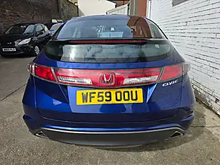 Used 2009 Honda Civic Se Blue - Interior and Exterior details 9