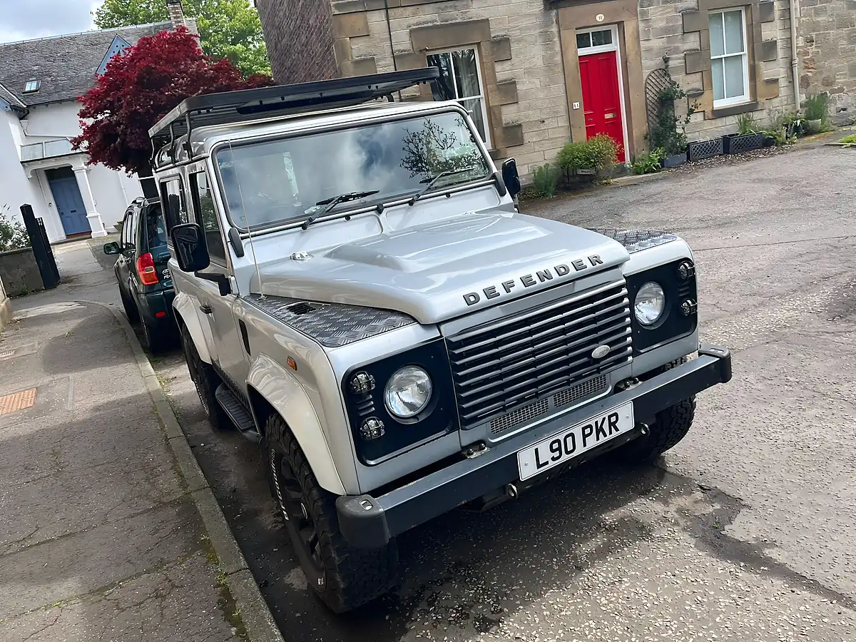 Used 2009 Land Rover Defender 90 County Hard Top Zermatt Silver - Front View