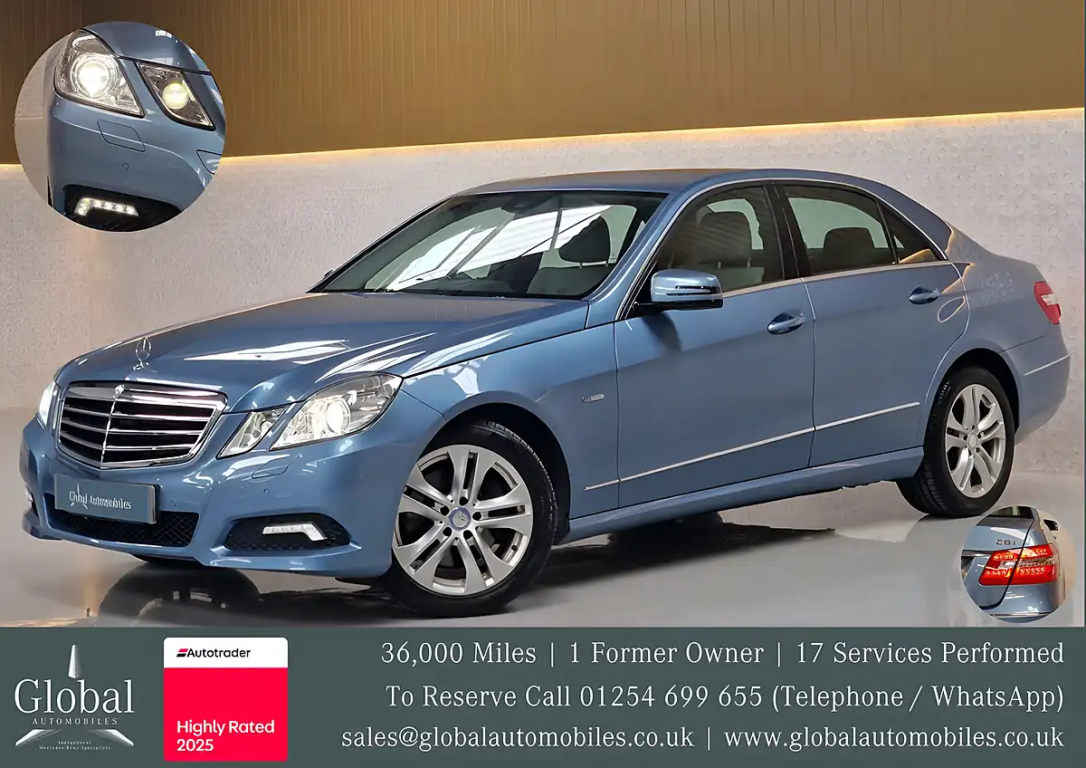 Used 2009 Mercedes-Benz E-Class Avantgarde Indigolite Blue - Front View
