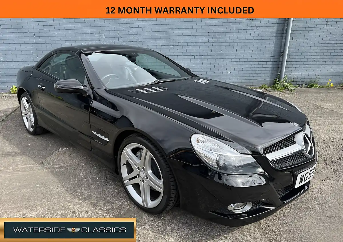 Used 2009 Mercedes-Benz Sl Convertible Black - Front View