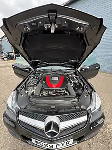 Used 2009 Mercedes-Benz Sl Convertible Black - Interior and Exterior details 7