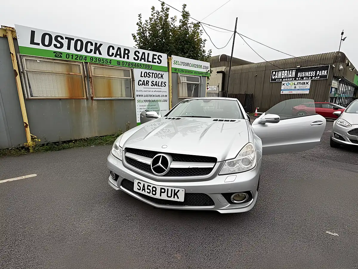 Used 2009 Mercedes-Benz Sl SL350 Convertible Silver - Interior and Exterior details 3