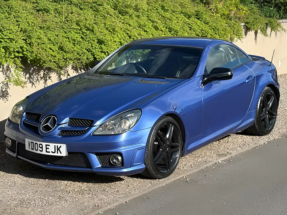 Used 2009 Mercedes-Benz Slk 2dr Tip Auto Blue - Interior and Exterior details 8