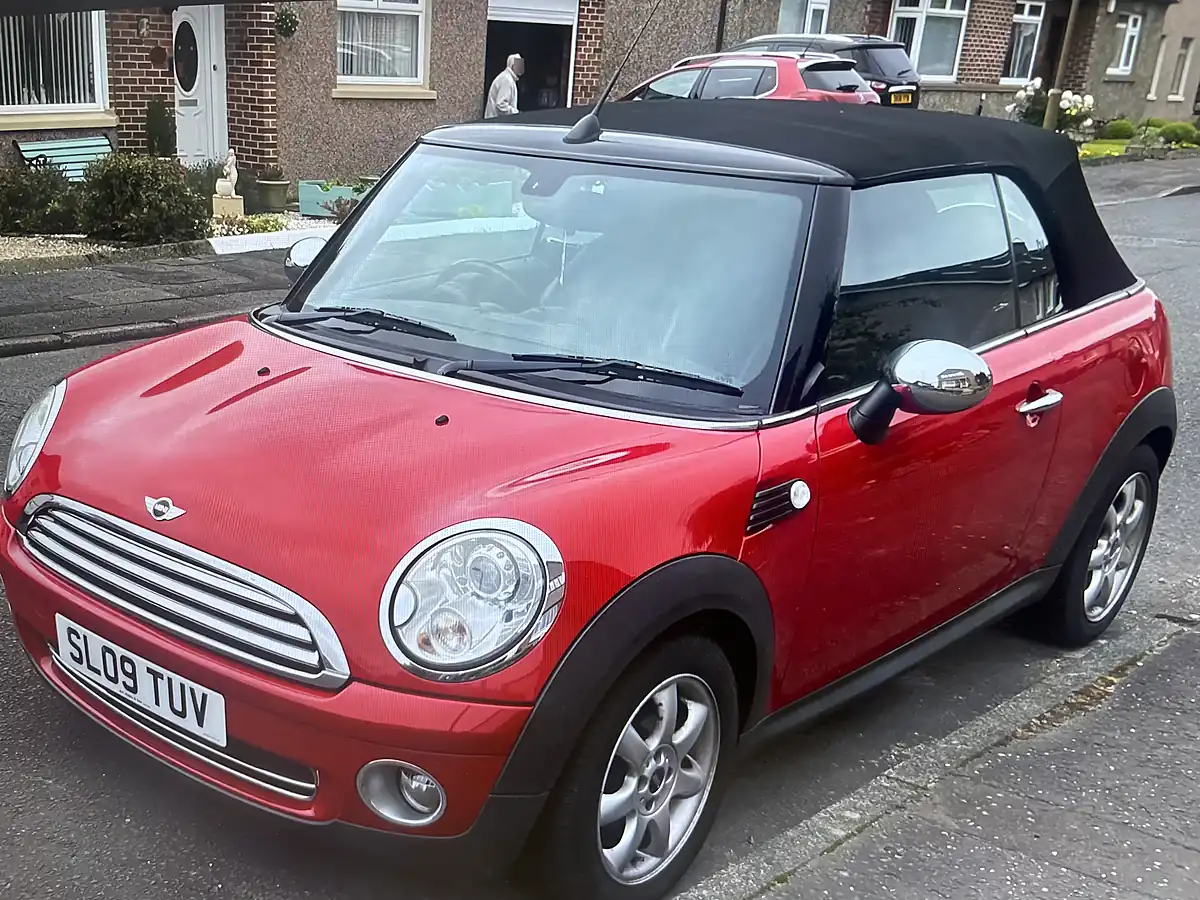 Used 2009 MINI Convertible Cooper (chili Pack) Chilli Red - Interior and Exterior details 2