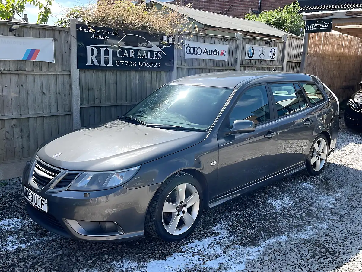 Used 2009 Saab 9-3 Turbo Edition Sportwagon Grey - Front View