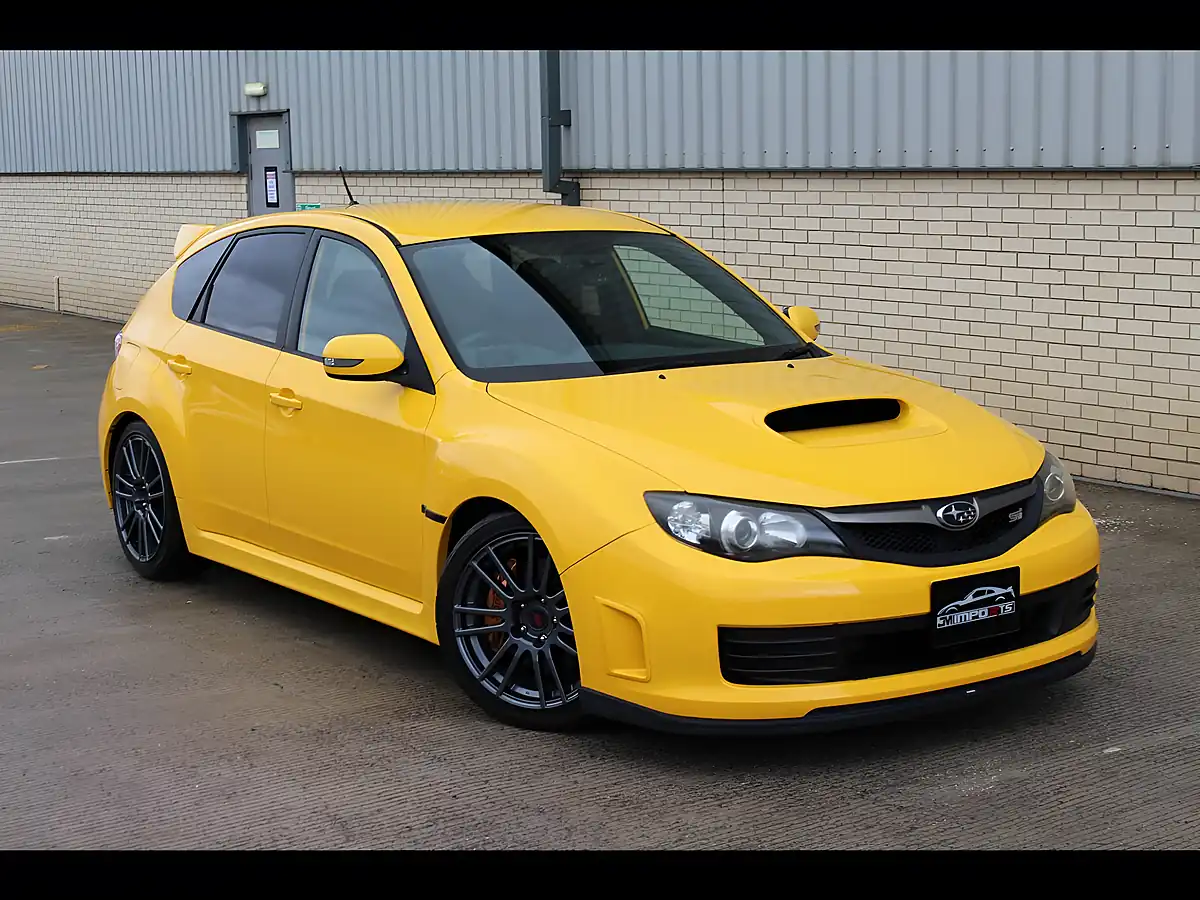 Used 2009 Subaru Wrx Sti Spec C Ltd Edition Sunrise Yellow - Front View