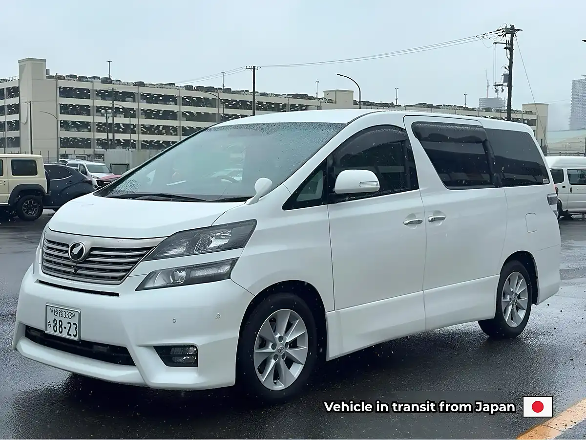 Used 2009 Toyota Vellfire Z (7 Seater) White Pearl Mica Metallic - Front View