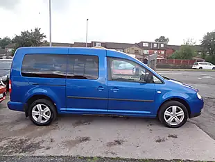 Used 2009 Volkswagen Caddy Maxi Life Maxi Life Blue - Interior and Exterior details 2