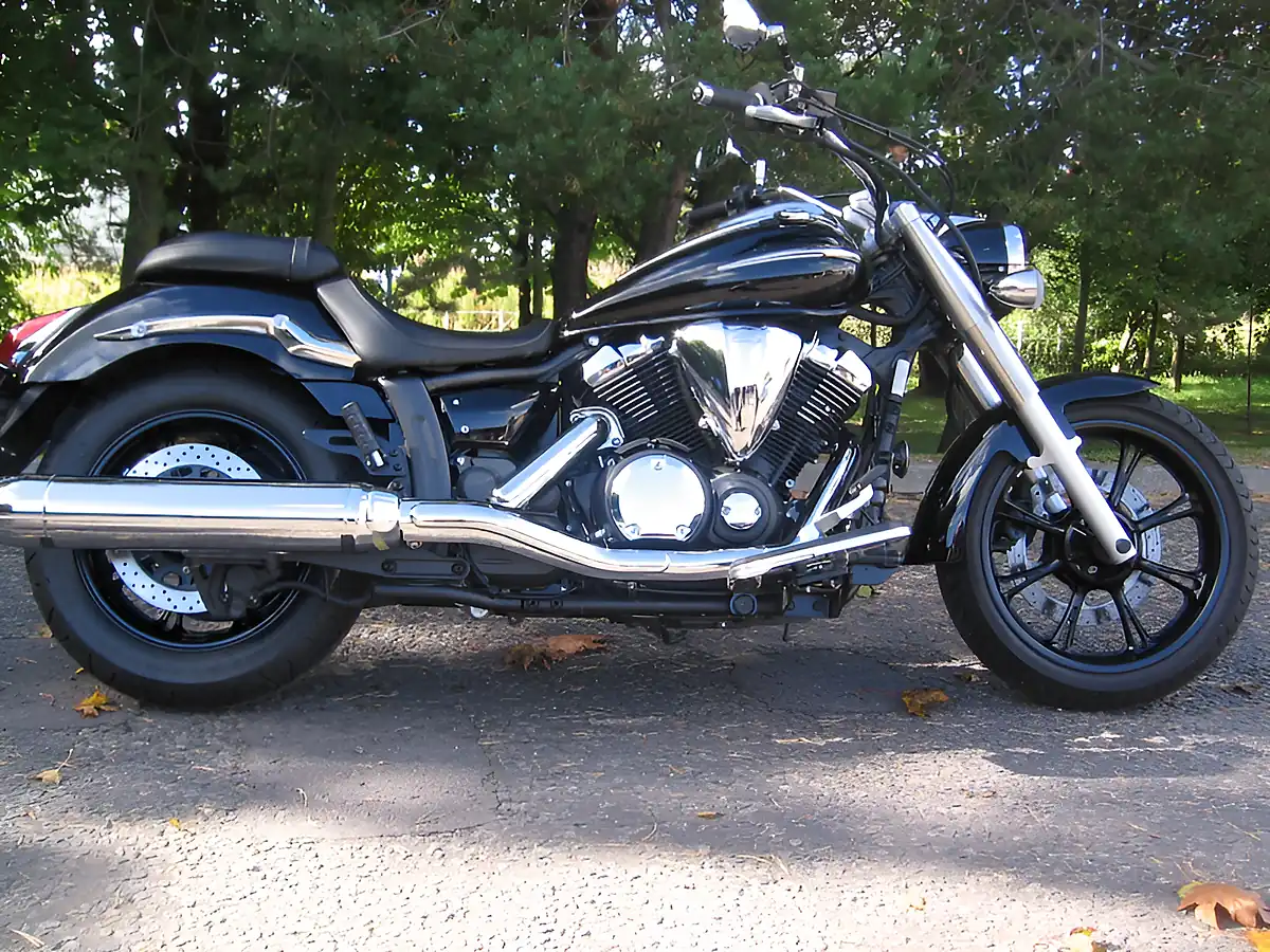 Used 2009 Yamaha XVS950A Midnight Star Black - Front View