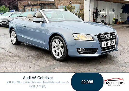 2010 Audi A5 Cabriolet 2.0 TDI SE