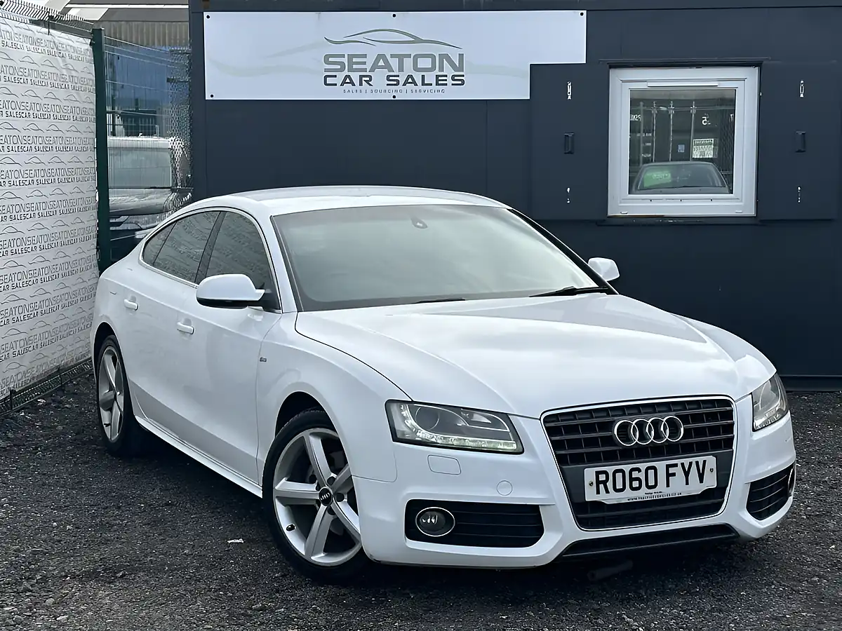 Used 2010 Audi A5 S Line White - Front View