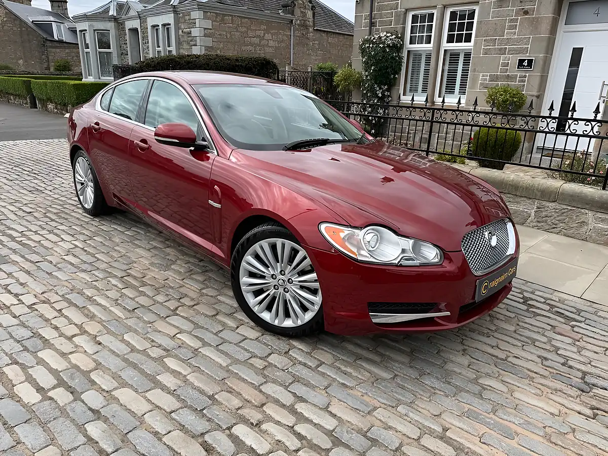 Used 2010 Jaguar Xf Premium Luxury Claret Red - Front View