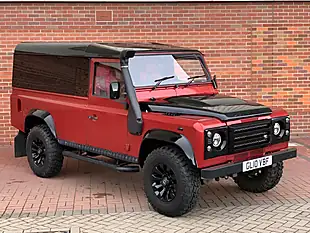 Used 2010 Land Rover Defender 110 Utility Wagon Rimini Red Metallic - Interior and Exterior details 3