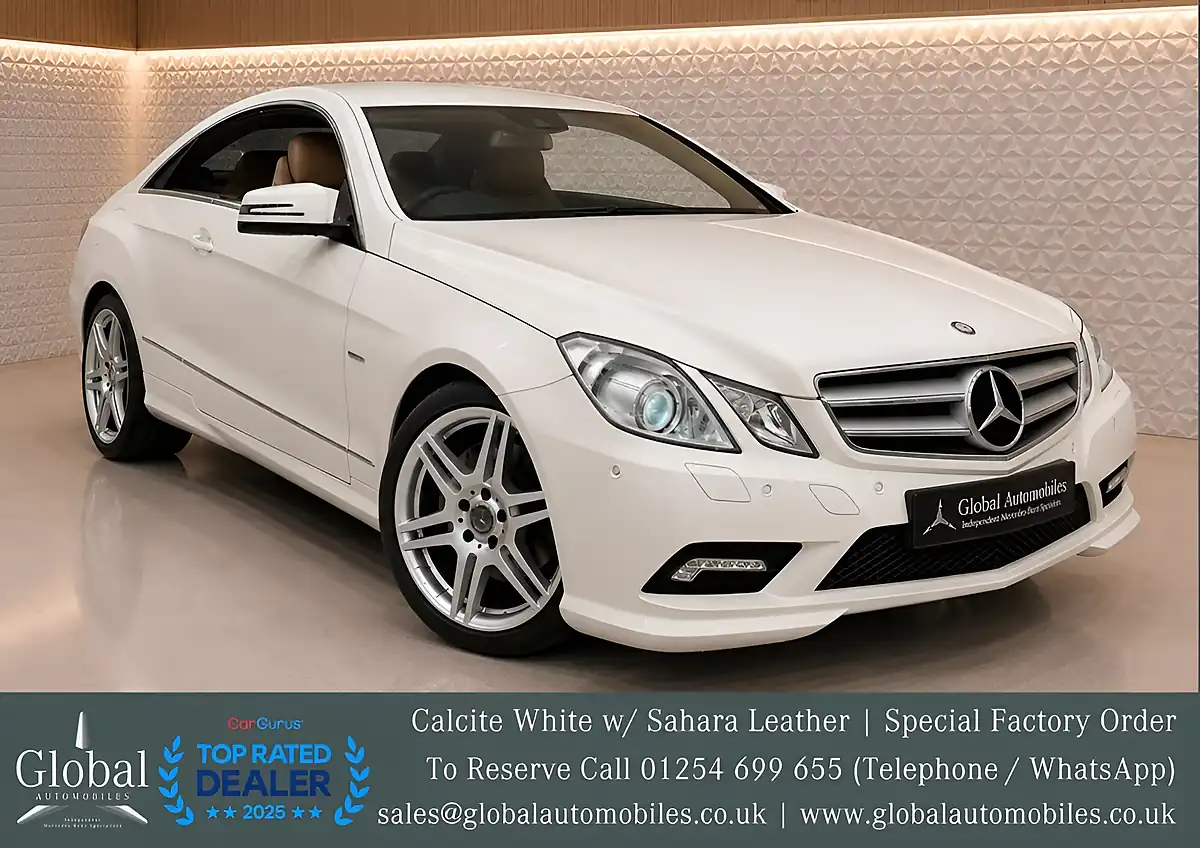 Used 2010 Mercedes-Benz E Class AMG Sport Calcite White - Front View