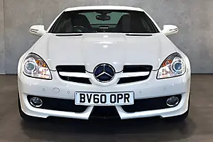 Used 2010 Mercedes-Benz Slk Convertible White - Interior and Exterior details 6