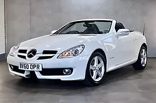 Used 2010 Mercedes-Benz Slk Convertible White - Interior and Exterior details 8
