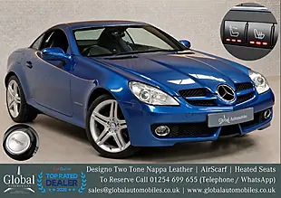 Used 2010 Mercedes-Benz Slk Designo Designo Mauritius Blue - Interior and Exterior details 3