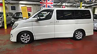 Used 2010 Nissan Elgrand Highway Star Black Leather White - Interior and Exterior details 17