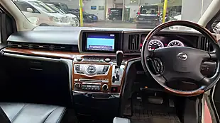 Used 2010 Nissan Elgrand Highway Star Black Leather White - Interior and Exterior details 3