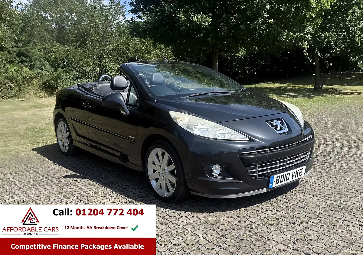 Used 2010 Peugeot 207 Cc Allure Black - Front View