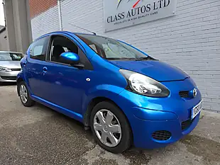 Used 2010 Toyota Aygo Blue Multimode Blue - Interior and Exterior details 5
