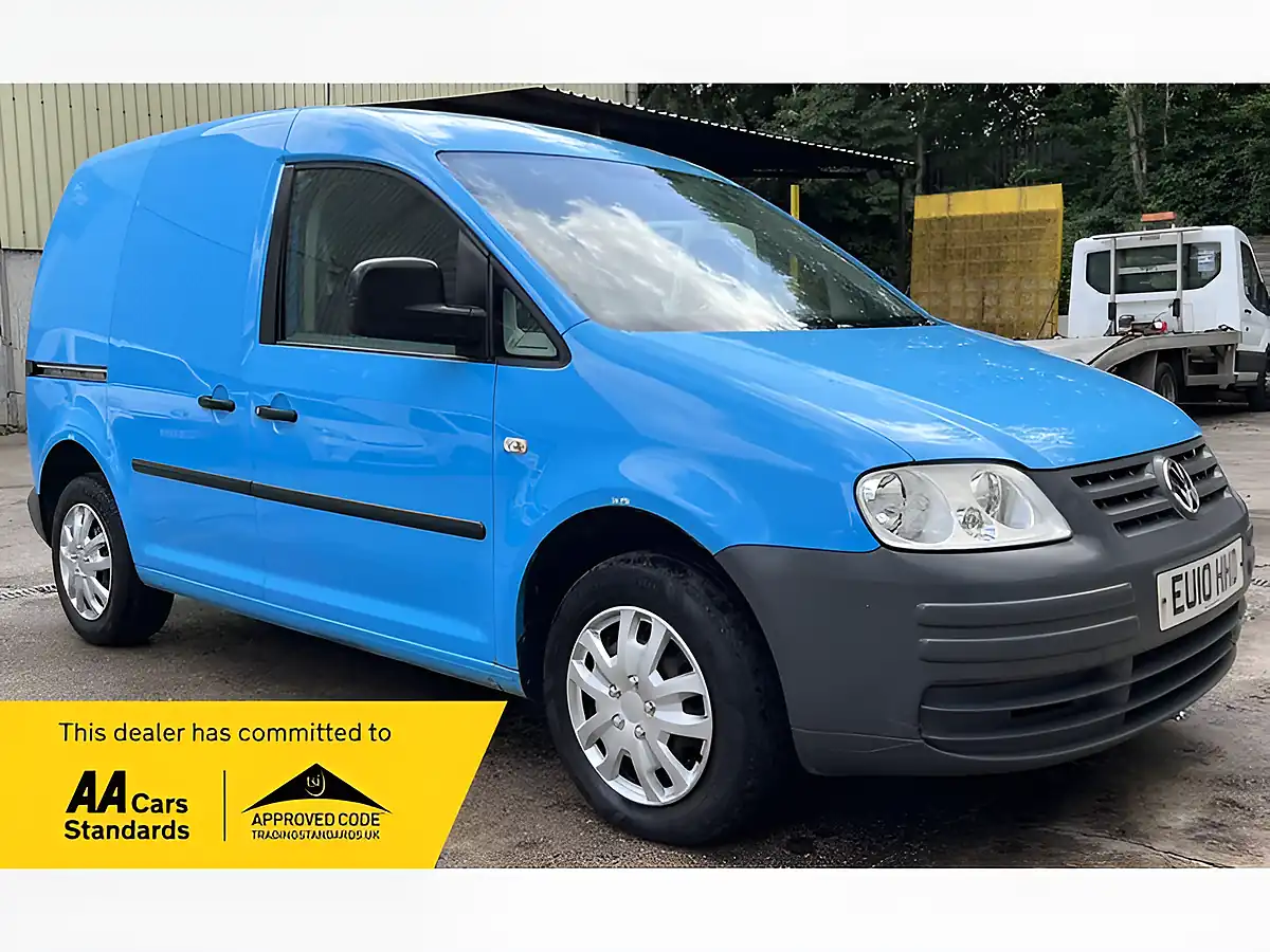 Used 2010 Volkswagen Caddy C20 L1 Standard Roof Blue - Front View