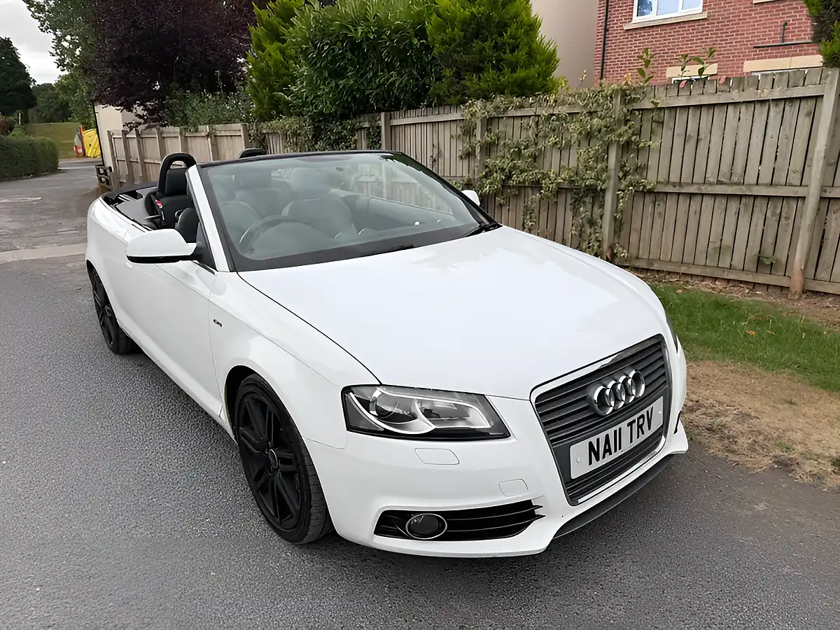 Used 2011 Audi A3 Cabriolet S Line White - Front View