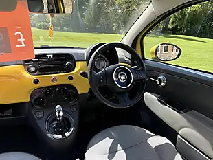 Used 2011 Fiat 500 Lounge Yellow - Interior and Exterior details 5
