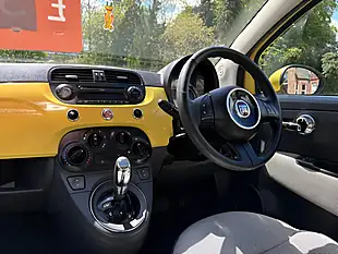 Used 2011 Fiat 500 Lounge Yellow - Interior and Exterior details 7