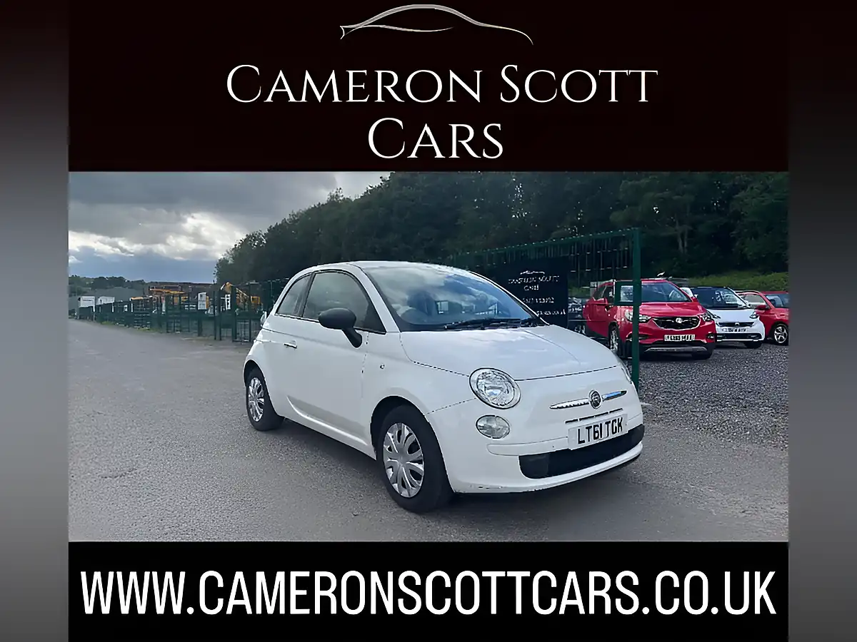 Used 2011 Fiat 500 Pop White - Front View