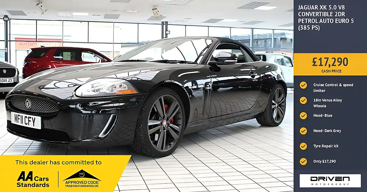 Used 2011 Jaguar Xk Black - Front View