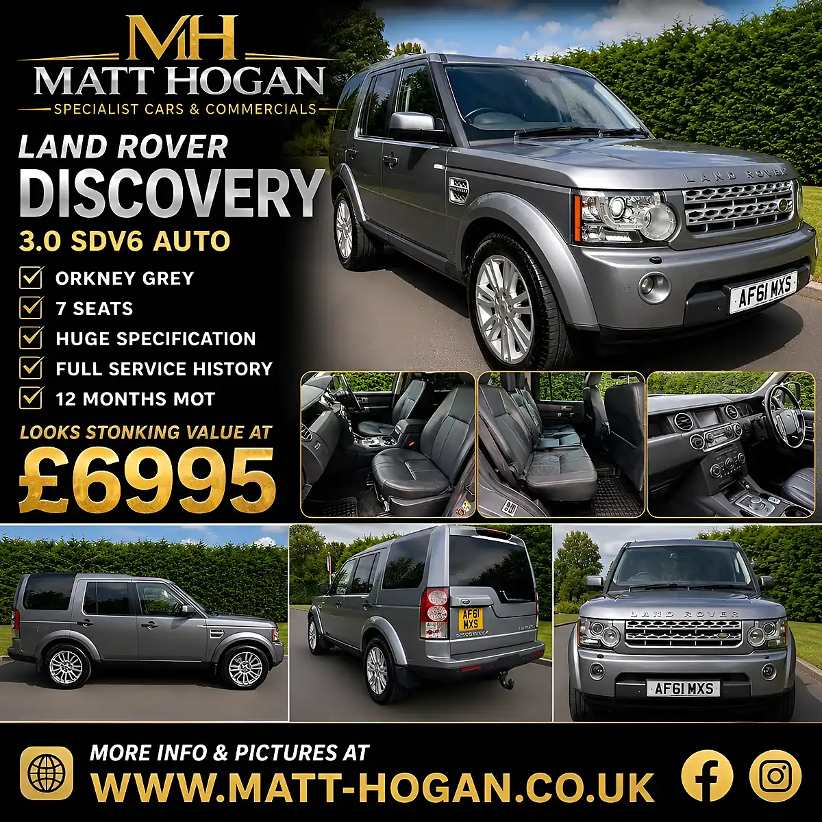 Used 2011 Land Rover Discovery 4 Xs Grey - Interior and Exterior details 4