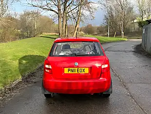 Used 2011 Skoda Fabia S Red - Interior and Exterior details 8