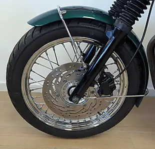 Used 2011 Triumph Bonneville T100 Green - Interior and Exterior details 15